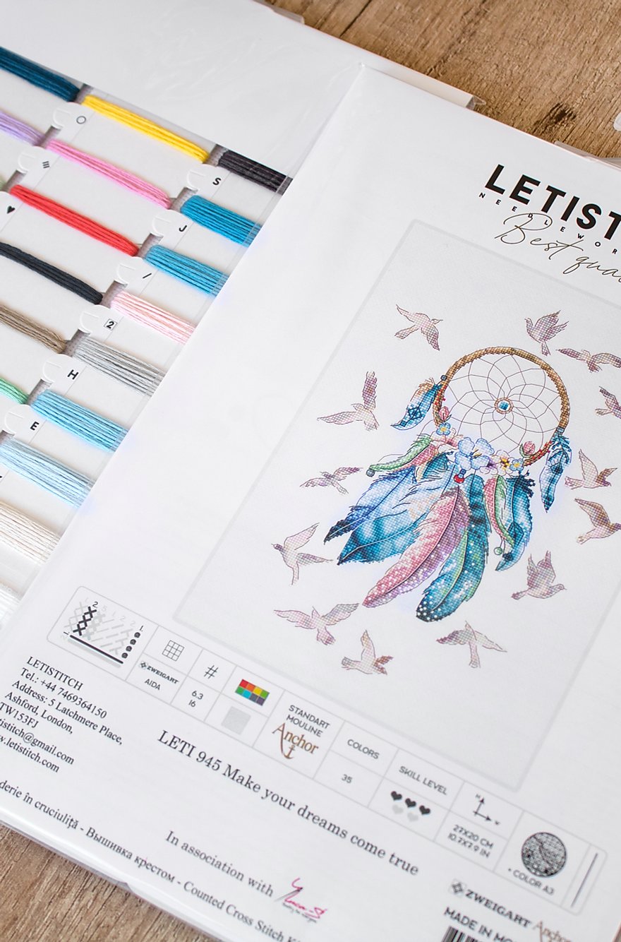 Set de broderie Letistitch - Fă-ți visele să devină realitate, Leti945