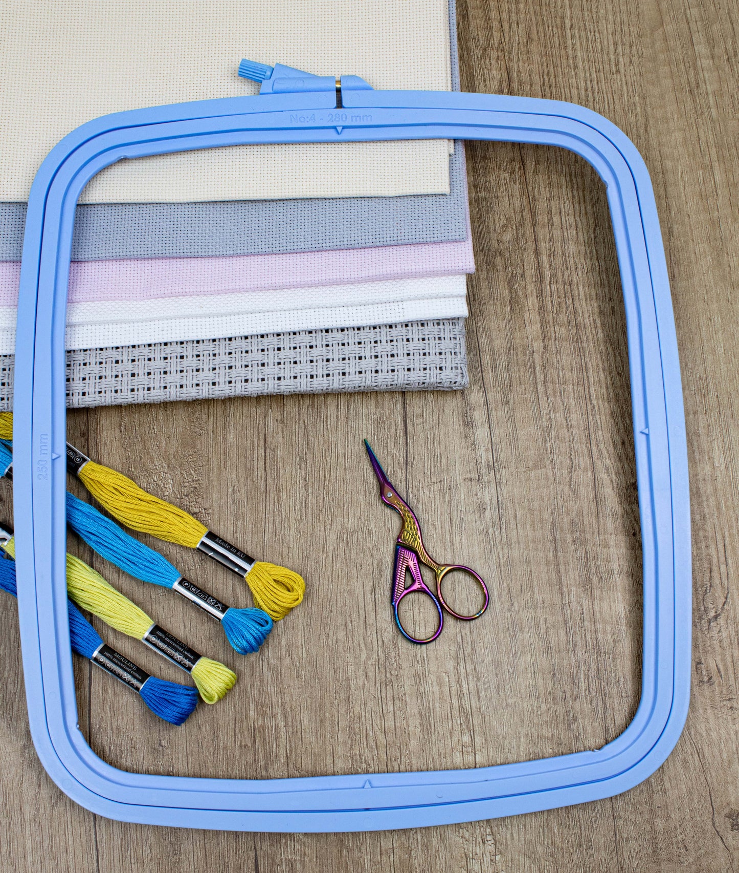 Nurge de plastic patrat Pastel Albastru, 300A