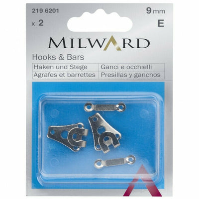 Dispozitive de fixare cu cârlig și bare MILWARD, oțel, 9mm Milward