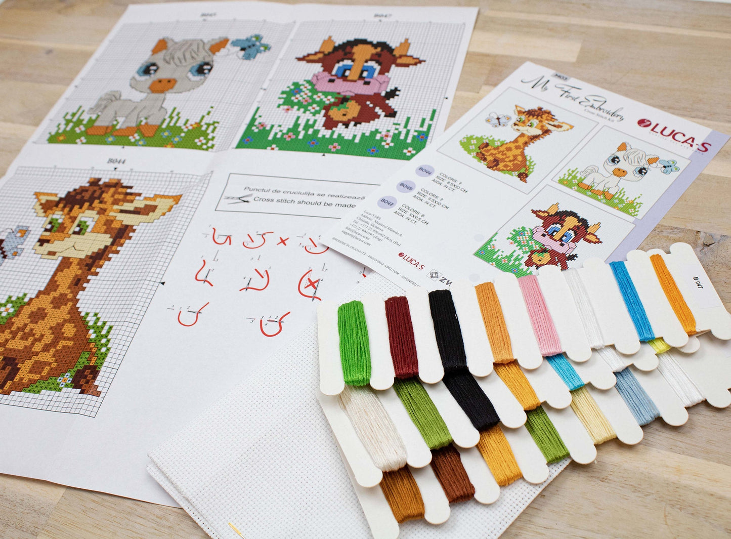 Set de brodat în cruciuliță Luca-S - Prima mea broderie, M03