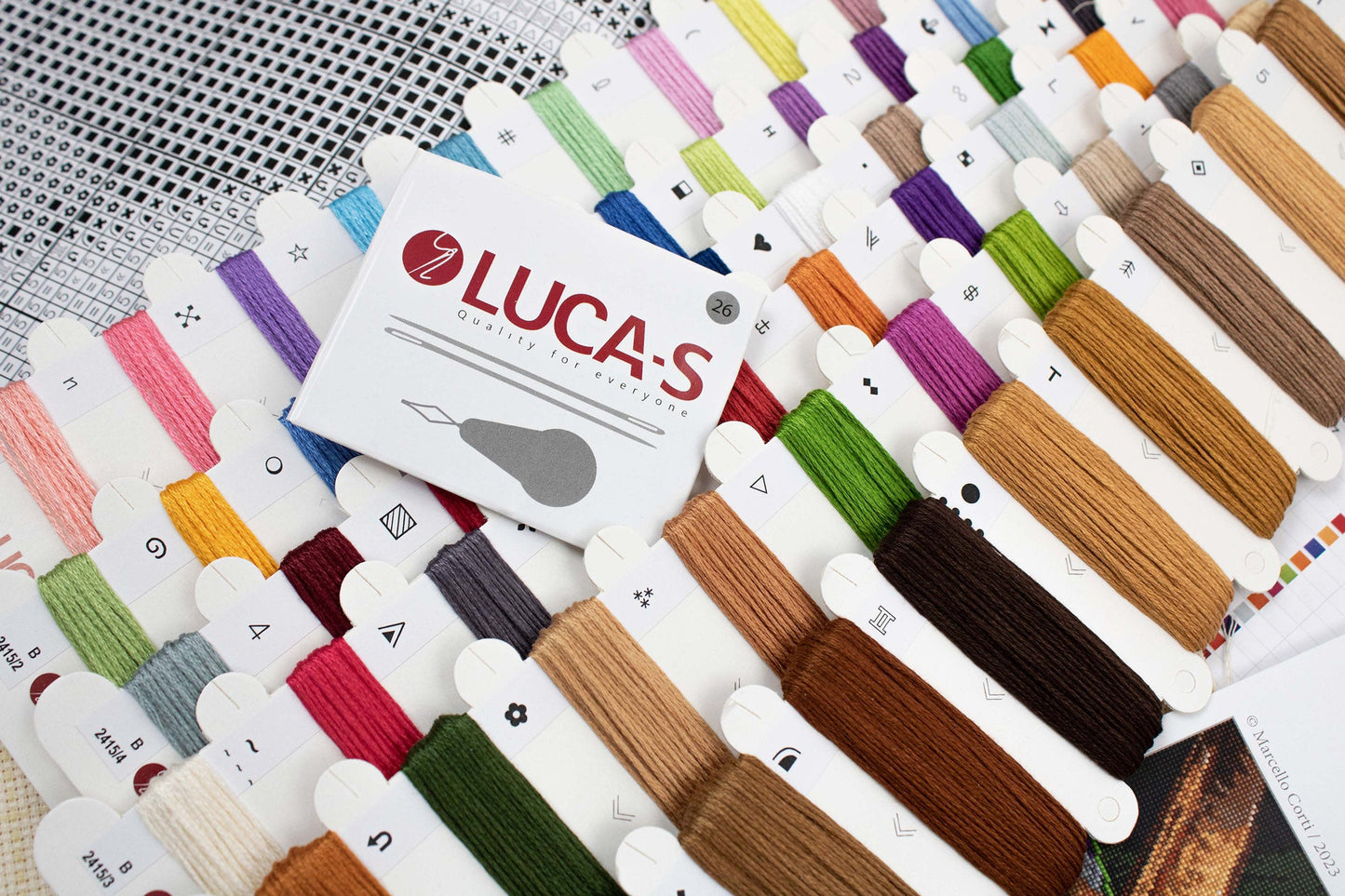 Set de brotat în cruciuliță Luca-S - B2415 Cățelul lui Picasso
