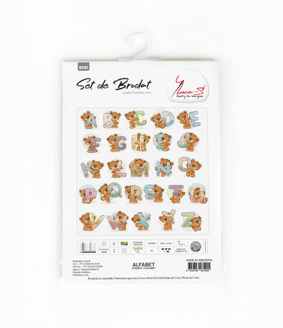Set de brodat în cruciuliță Luca-S - B1201 Alfabet