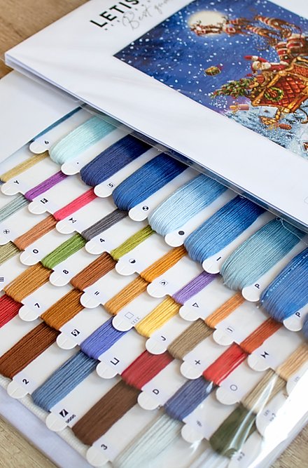 Set de broderie Letistitch - Renii sunt pe drum!, Leti958