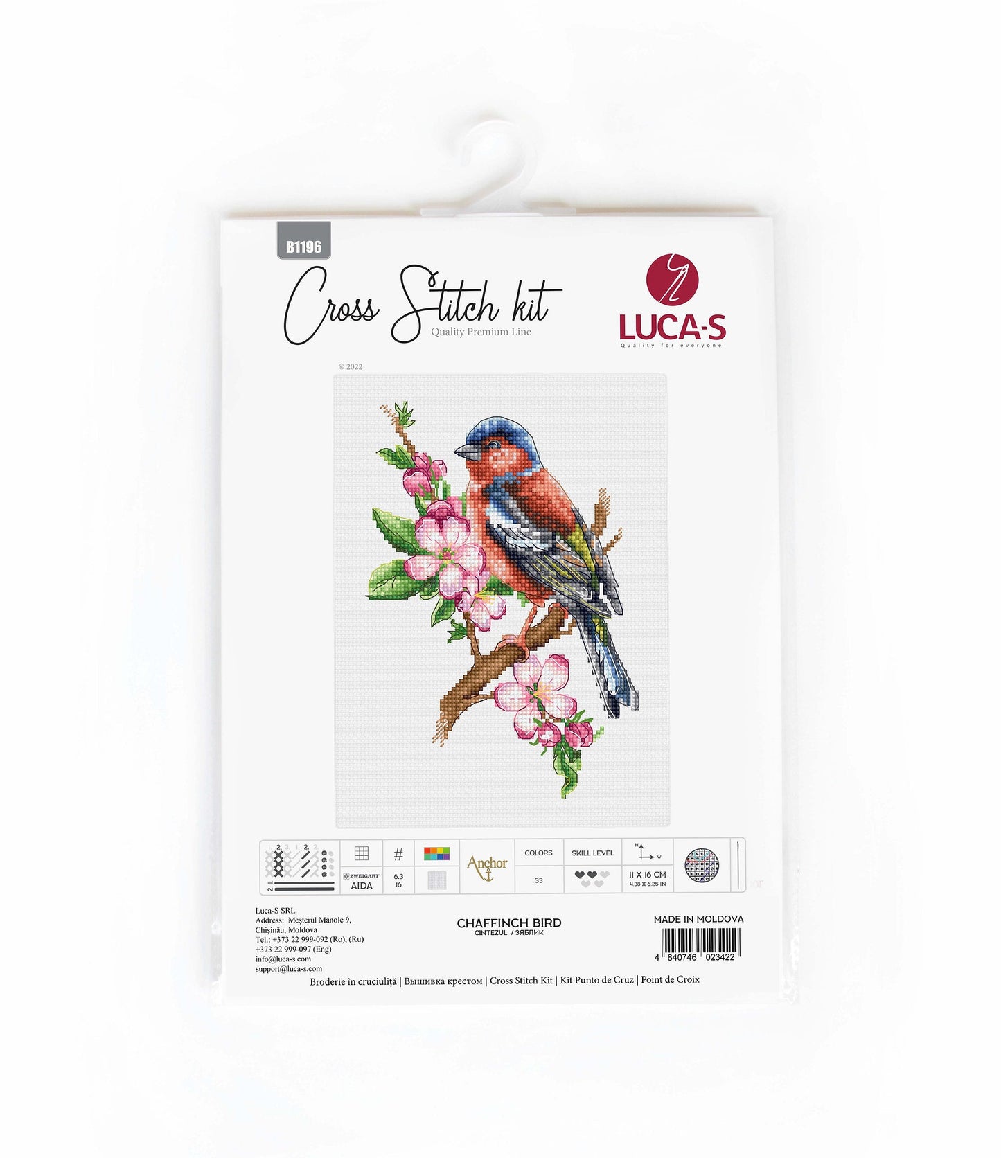 Set de brodat în cruciuliță Luca-S - Cintezul B1196