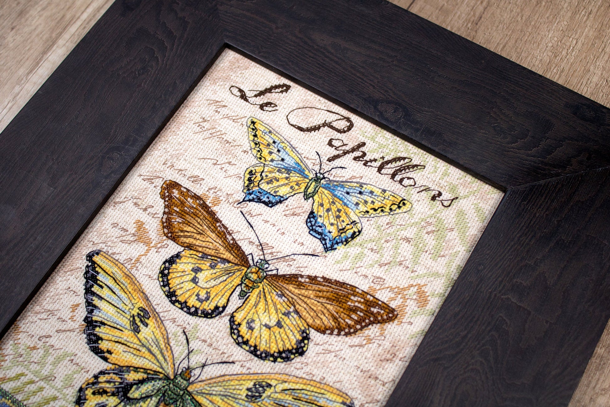 Cross Stitch Kit LetiStitch - Vintage Wings-Le Papillons - HobbyJobby