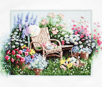 Set de brodat în cruciuliță Luca-S - B2344 Grădină cu flori