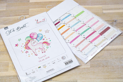 Set de brodat în cruciuliță Luca-S - B1149 Unicorn