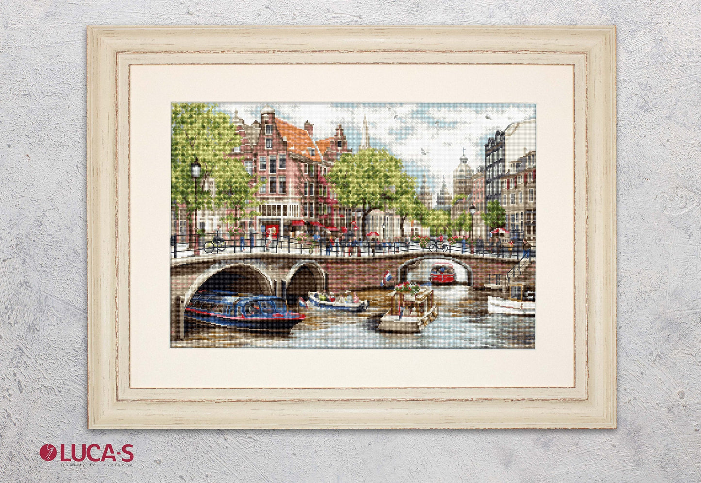 Set de brodat în cruciuliță Luca-S - BU5005 Amsterdam