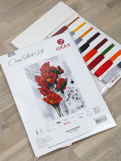 Set de brodat în cruciuliță Luca-S - B7014 Maci