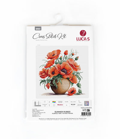 Set de brodat în cruciuliță Luca-S - B7022 Rubinele verii