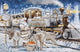 Set de brodat Luca-S în goblen Luca-S Gold - Santa's Express White, BU5038