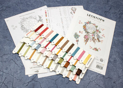 Set de brodat în cruciuliță Letistitch - Vise de primăvară, L8035