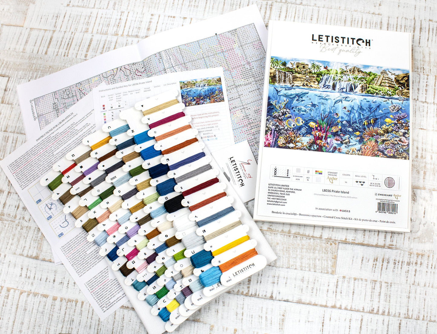 Set de brodat în cruciuliță Letistitch - Insula Piraților