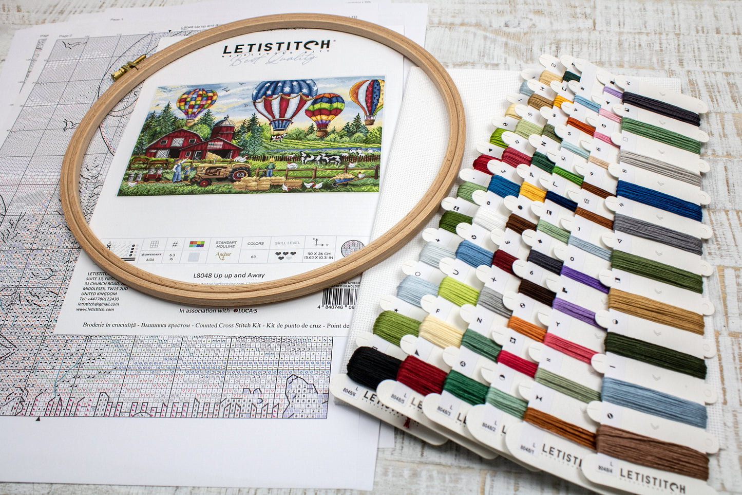 Set de brodat în cruciuliță LETISTITCH - Sus, sus și departe, L8048