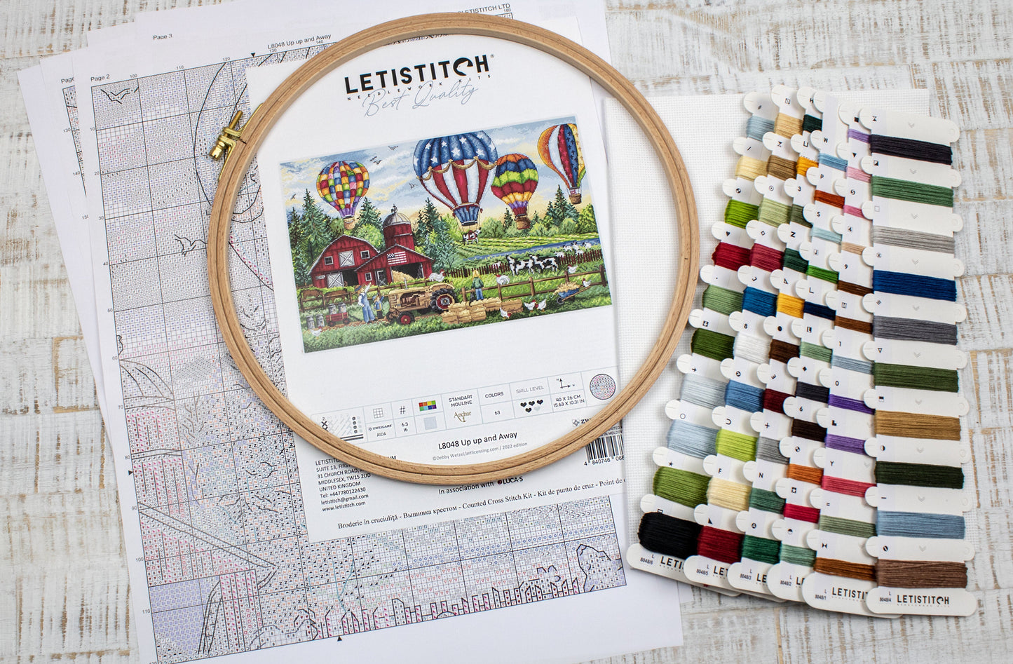 Set de brodat în cruciuliță LETISTITCH - Sus, sus și departe, L8048